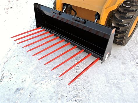 skid steer manure forks for sale|tractor quick attachment manure fork.